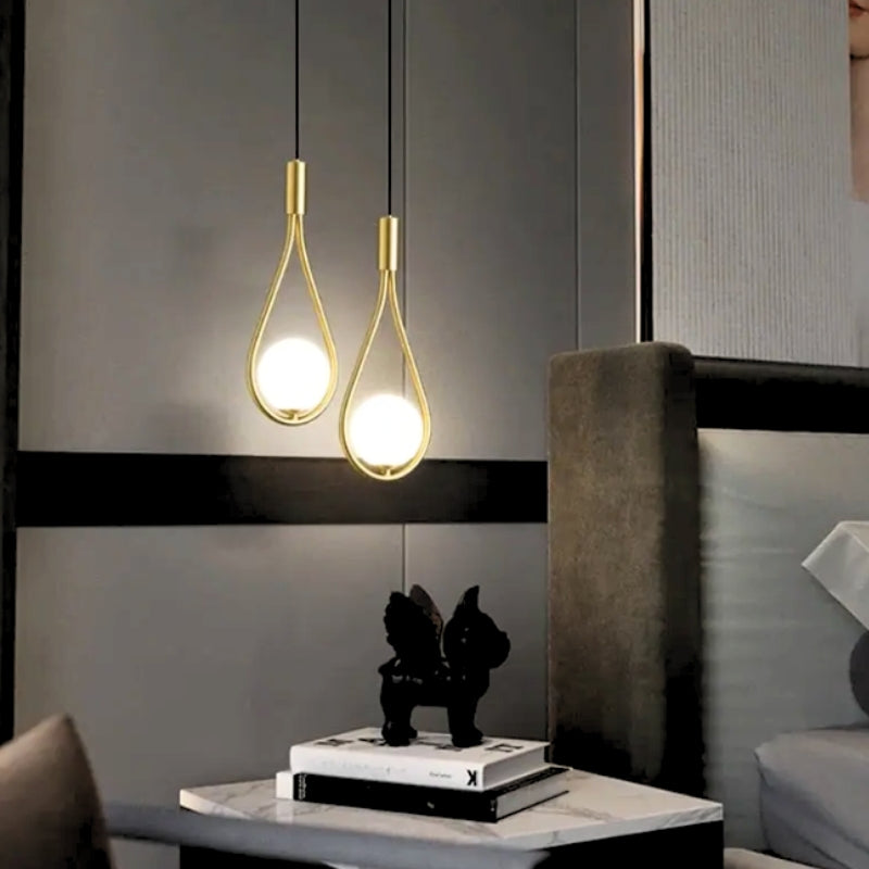 suspension boule blanche  3