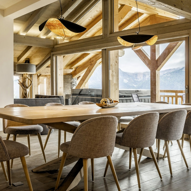 Suspension Noir Et Doré