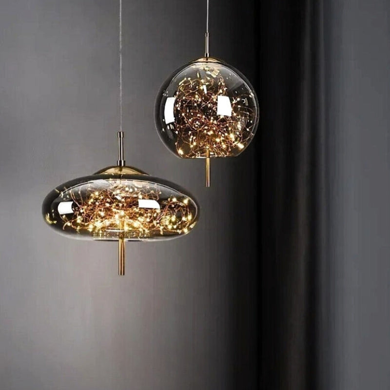 suspension verre souffle design 3