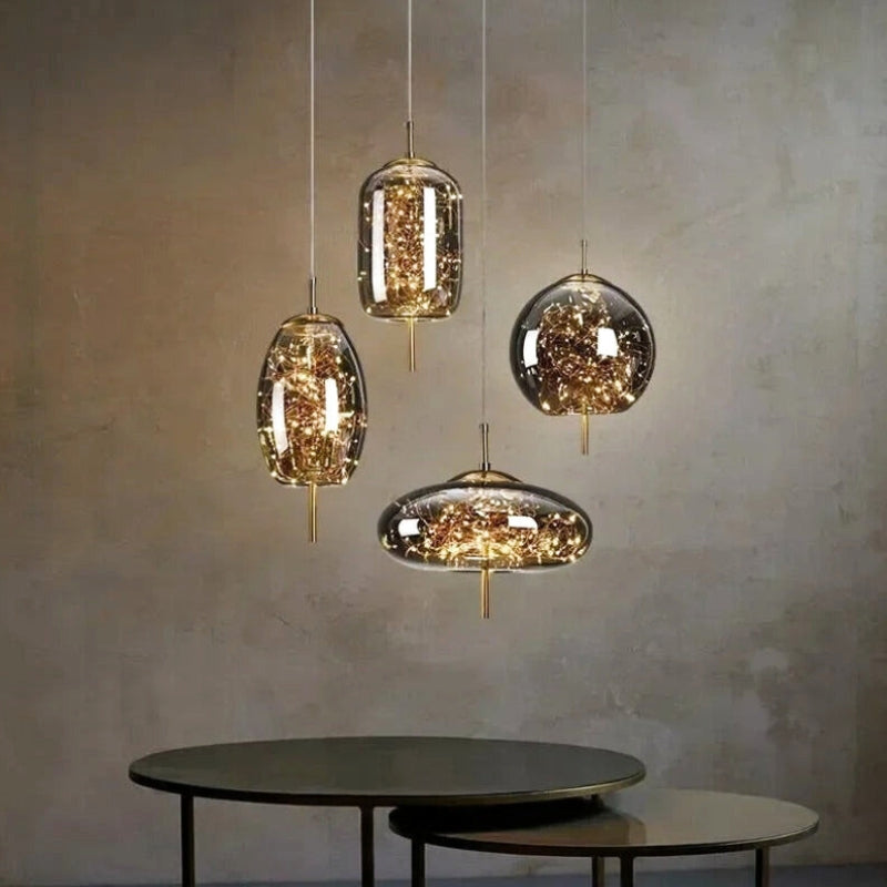 Suspension Verre Soufflé Design